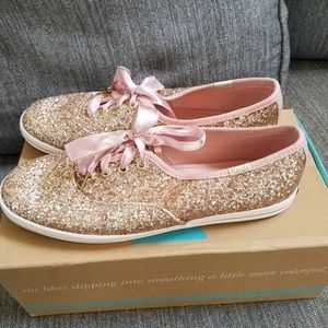 Kate Spade x Keds glitter sneakers size 7